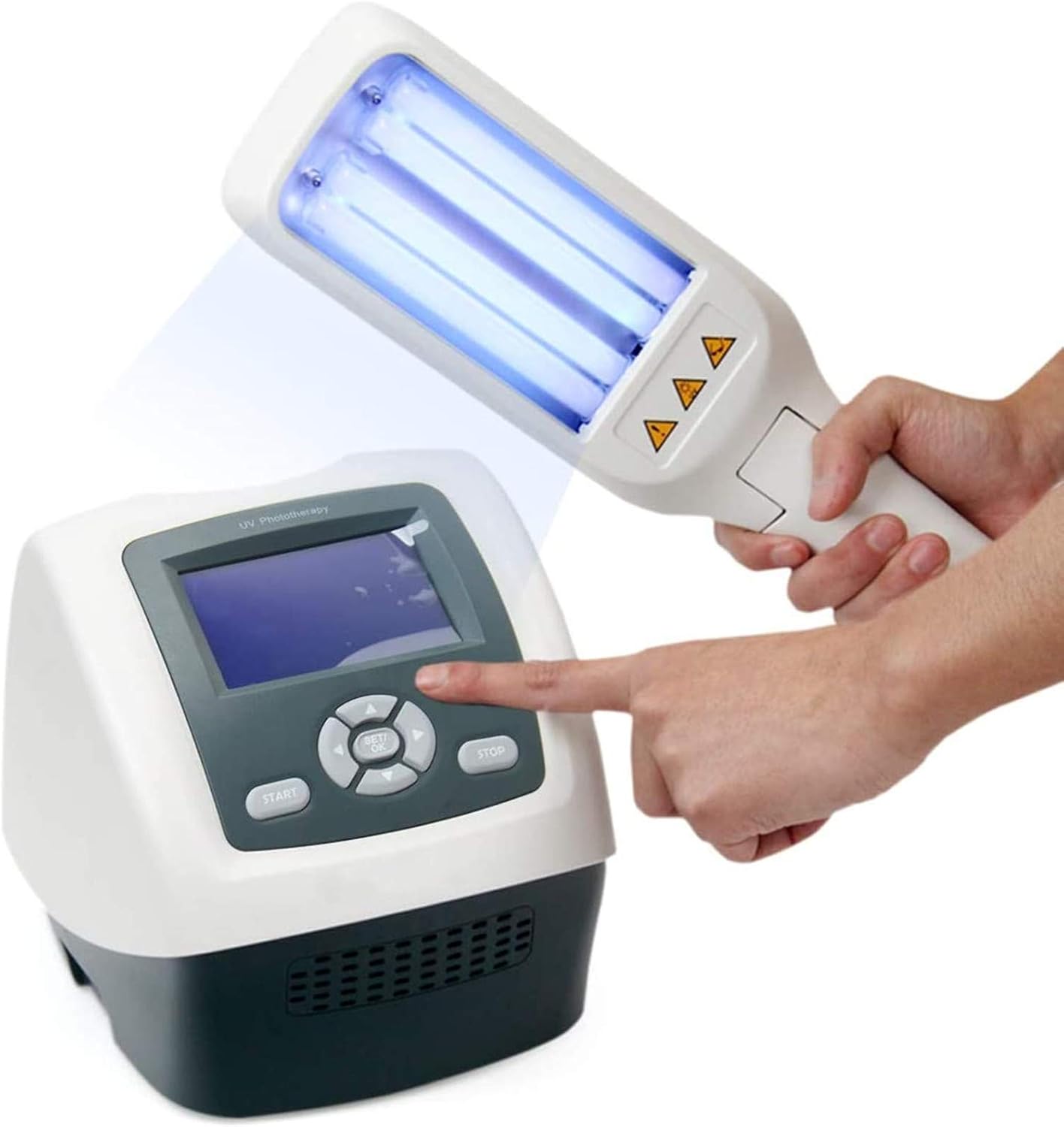 HandHeld UV/311Nm Narrowband Phototherapy Light Smart Timer & LCD