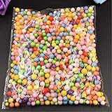 Brilliantllc Colorful Styrofoam Balls Beads-Decorative Ball Arts DIY Crafts Supplies For Homemade Slime Kid's Craft, Wedding and Party Decoration (one pack, Multicolor)