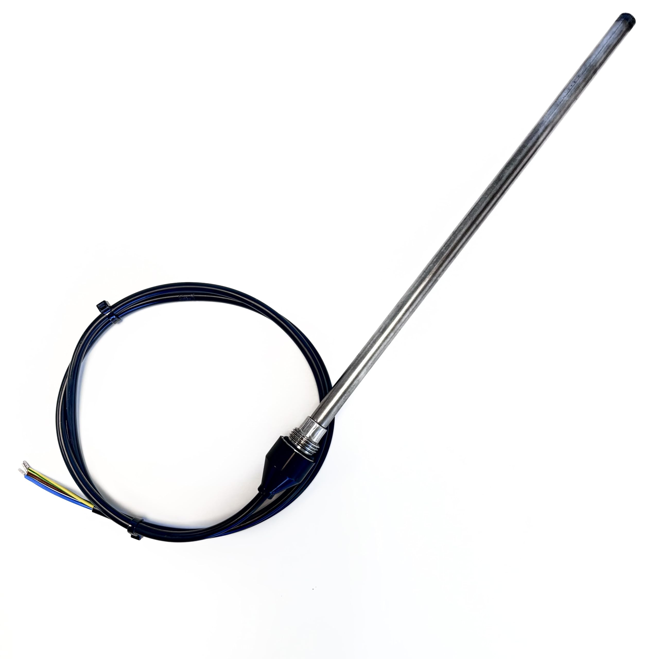 Valdern Black Electric Heating Element for Bathroom Heated Towel Rails and Radiators (150W, 200W, 250W, 300W, 400W, 600W), (200W)