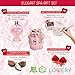 Birthday Gifts From Daughter & Son - Home Spa Gift Basket for Women, Red Rose Scent - Luxury Bath & Body Set with Shower Gel, Bubble Bath, Body Lotion, Bath Salt, Shower Puff and Wired Heart Basket