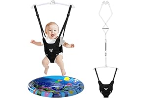 G TALECO GEAR Baby Jumper, Baby Doorway Jumper with Adjustable Strap, Protable Baby Jumpers and Bouncers, Easy to Assemble, Baby Bouncer Jumper with Water Mat