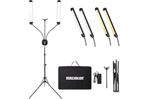GSKAIWEN 50W Dimmable LED Video Light with Tripod Bag Photography Lighting Kit for Makeup Artist, Lash Lamp,Beauty Light Eyeb
