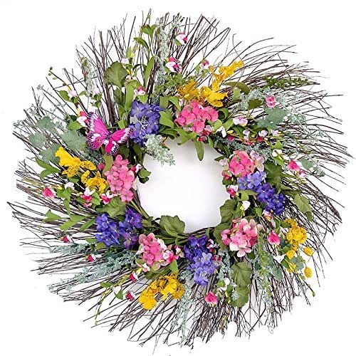 PND's Handcrafted Faux Silk Floral Wreaths Wispy Spring or