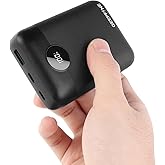 GEEPFINE Mini 5V 2A Battery Pack for Heated Vest,10000mah Lightweight Power Bank for Heated Seat,Heated Blanket,Heated Clothing,2 in 1 Function Battery Pack for Heated Vest and Phones.