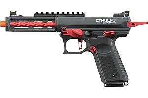 Lancer Tactical Polymer Lightweight Full Auto/Semi Gas Blowback Airsoft Pistol w/Red Dot Mount Plate (Tandemkross Cthulhu)