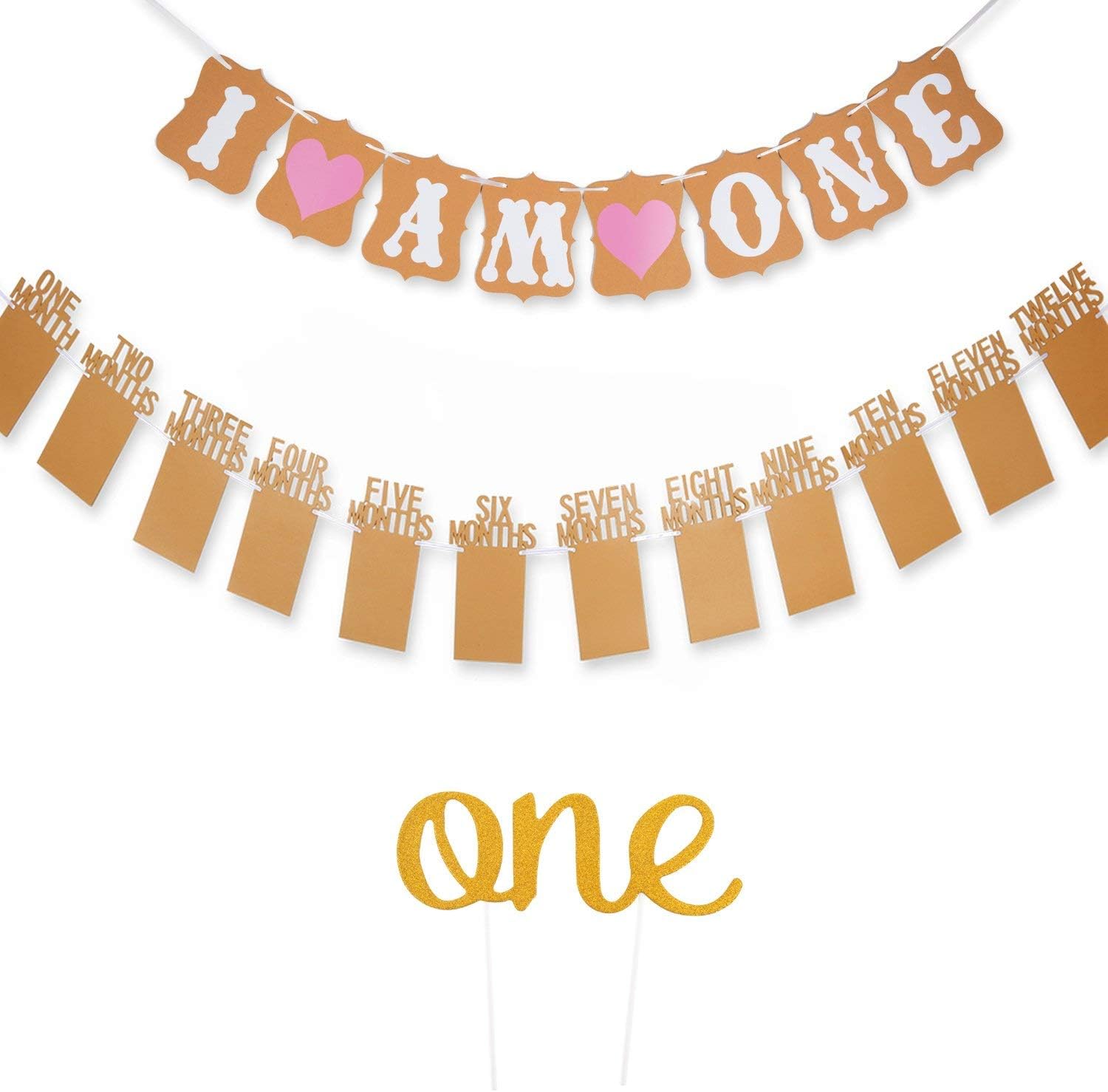 Decorations Bannieres Et Guirlandes Sunnysam Kit De Decoration Pour 1er Anniversaire De Bebe 1 A 12 Mois Avec Banniere Photo Et Inscription I Am One Avec Cœur Rose Napravi Rs Decorations Bannieres Et Guirlandes Sunnysam Kit De Decoration Pour 1er Anniversaire De Bebe 1 A 12 Mois Avec Banniere Photo Et Inscription I Am One Avec Cœur Rose Napravi Rs