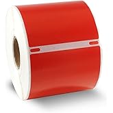 BETCKEY - Compatible DYMO 30256 (2-5/16" x 4") Replacement Shipping Labels - Compatible with Rollo, DYMO Labelwriter 450, 4XL & Zebra Desktop Printers[300 Labels, Red]