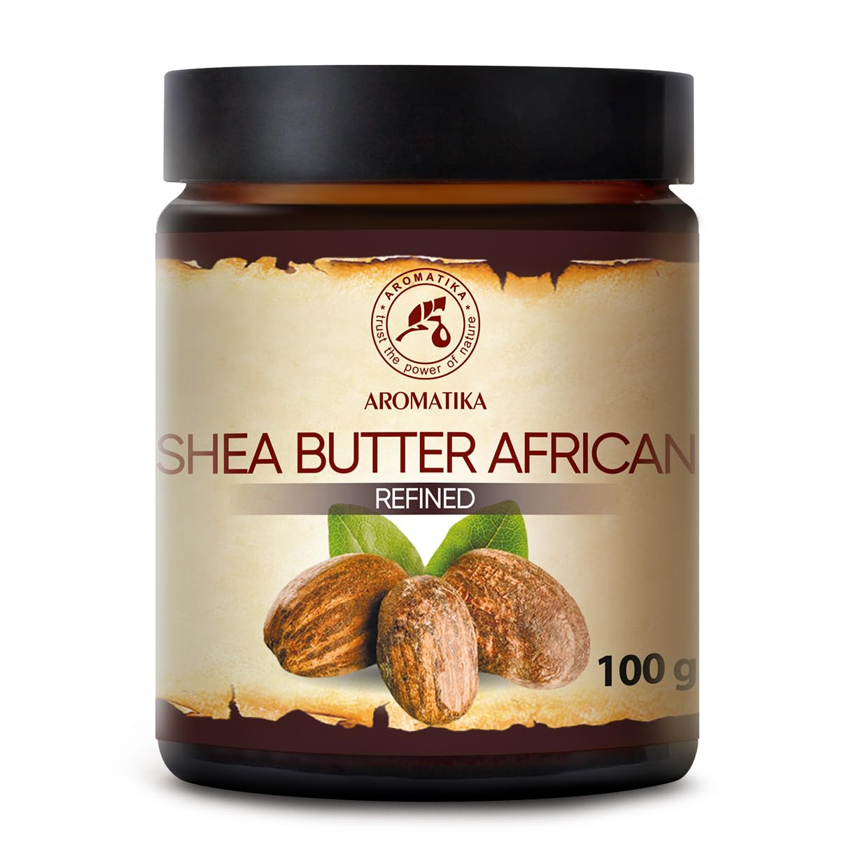 African Shea Butter 100g (Refined) - 100% Natural & Pure Shea Butter - Ghana - Best for Hair - Skin - Nail - Lip - Face - Body - Great for Beauty - Massage - Wellness - Karite Shea Butter