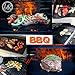 LauKingdom BBQ Grill Mats, Grilling Accessories Non-Stick Reusable and Heat Resistant, Set of 5