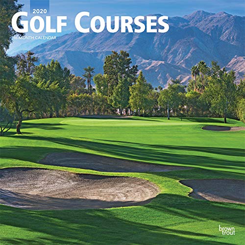 Golf Courses 2020 12 x 12 Inch Monthly Square Wall Calendar, Golfing Sport by