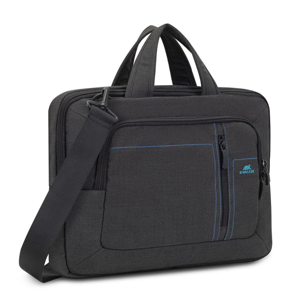 Rivacase 7530 Laptop 39.6 cm red waterproof case with shock absorbing Padding and Tablets up to 25.7 cm with Shoulder Strap bandoulière-rouge Monotone 13.3 inches