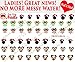 Christmas Disney with Mickey And Minnie Nail Art Decals. Clear Vinyl PEEL and STICK Nail Decals (NOT WATERSLIDE) by One Stop Nails