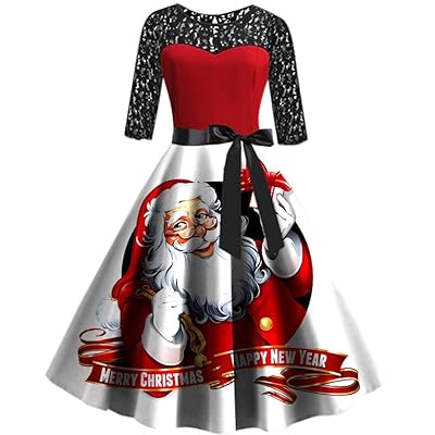 white christmas dresses Red 1950s Solid Plush Christmas Dress main image 0