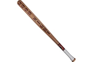 Udekit Wood Baseball Bat for Harley with Meanful Text Cosplay Party Costume Props (Not Cheap Sticker Version)
