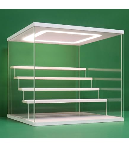 Vitrina De Acrílico Transparente A Prueba De Polvo – 26x26x36 Cm, Ideal Para Exhibir Figuras, Muñecas Y Coleccionables