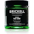 Brickell Men's Renewing Face Scrub for Men, Natural and Organic Deep Exfoliating Facial Scrub Formulated with Jojoba Beads, C