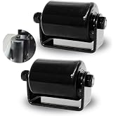 2Pack Slide Gate Guide Roller with C Post Welded Bracket, Hard Nylon Sliding Rolling Gates Guider, Heavy Duty Sealed Ball Bearing Side Roller Assembly (3 Inches - 2 Pack)
