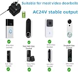 XZGM Video Doorbell Power Adapter 24V 500mA Transformer 10M Cable Black view 8