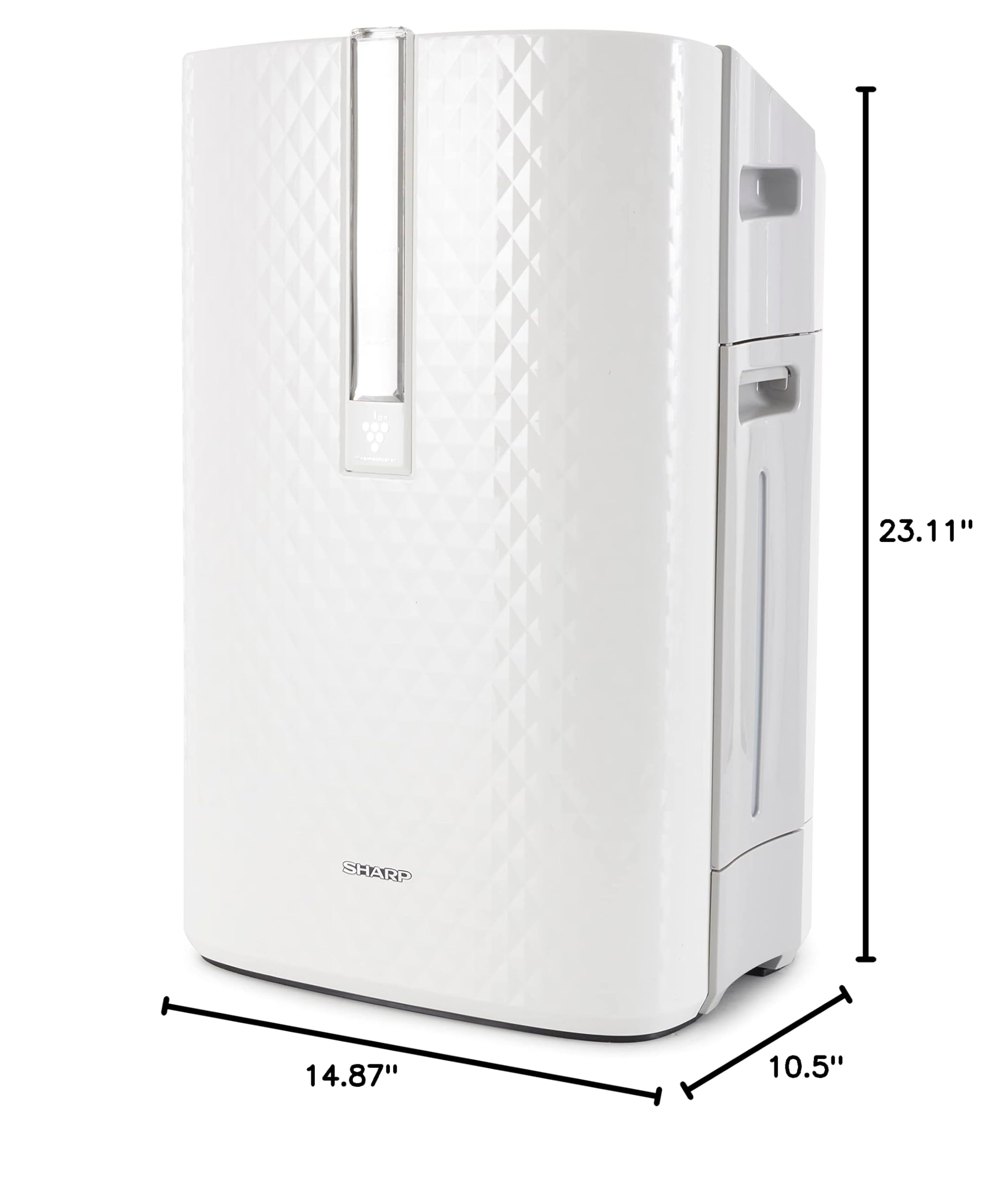 SHARP Air Purifier And Humidifier With Plasmacluster Ion Technology For Medium-Sized Rooms. Odor And True HEPA Filters For Dust, Smoke, Pollen, And Pet Dander May Last Up-To 5 years Each. KC850U