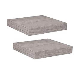 Home Basics Floating Wall Shelf Washed Grey