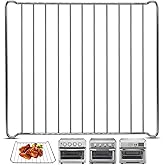 Replacement Air Fryer cooling rack for Cuisinart TOA-60 65 70 Air Fryer Convection Toaster Oven, 12.4''*11'' Air Fryer Stainless Steel Wire Rack Basket Tray Accessories Parts, Dishwasher Safes