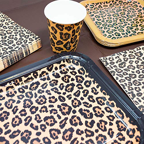 Leopard Print Party Supplies Pack (113+ Pieces for 16 Guests!), Leopard Party, Cheetah Print Tableware