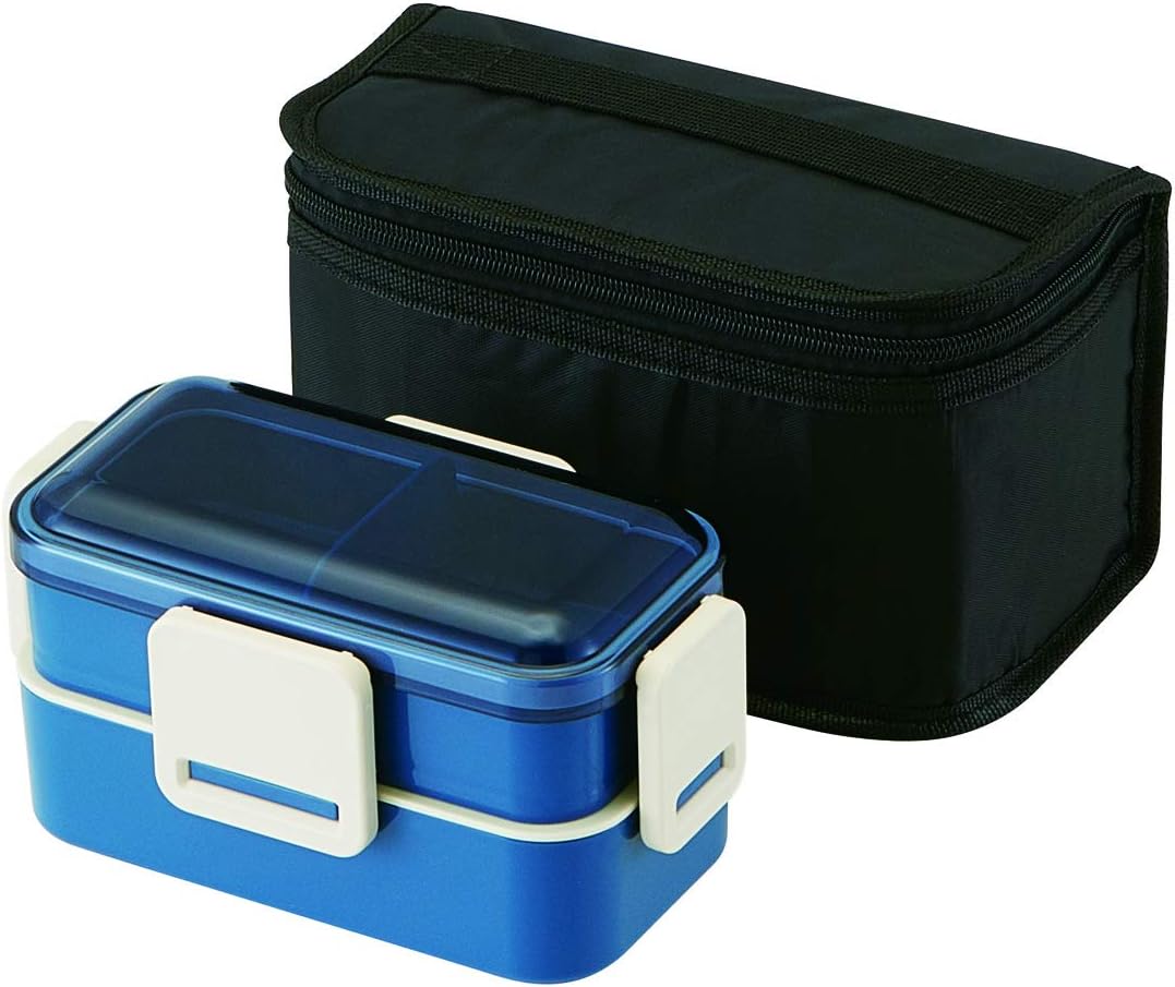 【Amazon限定】 ネクストスタイル ふんわり盛れる ドーム型 弁当箱 2段 保冷バック付き 850ml 日本製 PFLW9