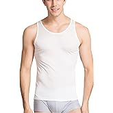 METWAY Men's Silk Tank Tops Sleeveless Pure Silk Undershirt Super Absorbent and Breathable Classic A Shirts