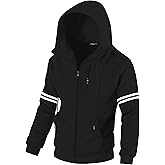 Chrisuno Men's Soft Fleece Fashion Hooded Sweatshirt Zip Up Sports Sweater Hoodie Jacket