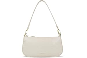 Barabum Retro Classic Clutch Shoulder Tote HandBag with Zipper Closure Purse for Women