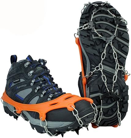 Bellanova Anti-Rutsch Schuhspikes Mit 11 Zähnen - Perfekter Halt Auf Eis & Schnee Für Wanderer