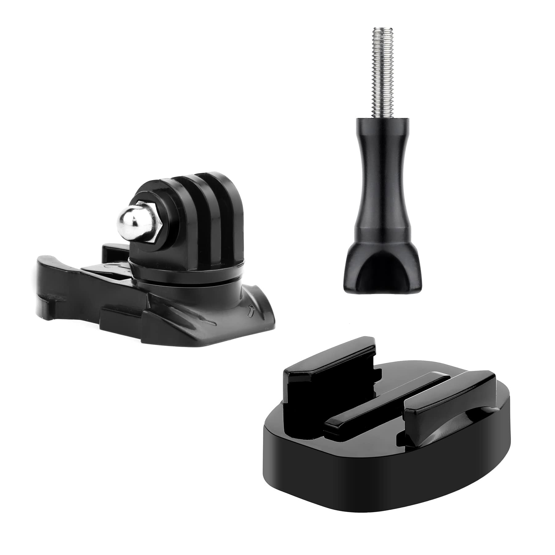 SOONSUN Quick Release Tripod Mount, Thumbscrew, 360 Degree Rotate Swivel Buckle Mount for GoPro Hero 13 12 11 10 9 8 7 6 5 4 Session 3+,3, GoPro Max, SJCAM, AKASO, DJI Osmo Action Camera