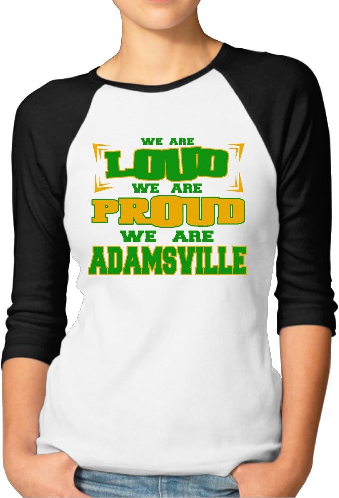 CHEDUCEA We Are Loud Proud Adamsville Elementary School Women 3/4 Sleeve T-shirt Red