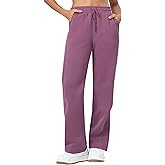 Willit Womens Fleece Lined Sweatpants Cotton Straight Leg Sweat Pants Winter Running Casual Yoga Lounge Workout Pockets