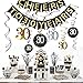 Tuoyi 30th Birthday Party Decorations KIT - Cheers to 30 Years Banner, Sparkling Celebration 30 Hanging Swirls, Perfect 30 Years Old Party Supplies 30th Anniversary Decorations (Banner)