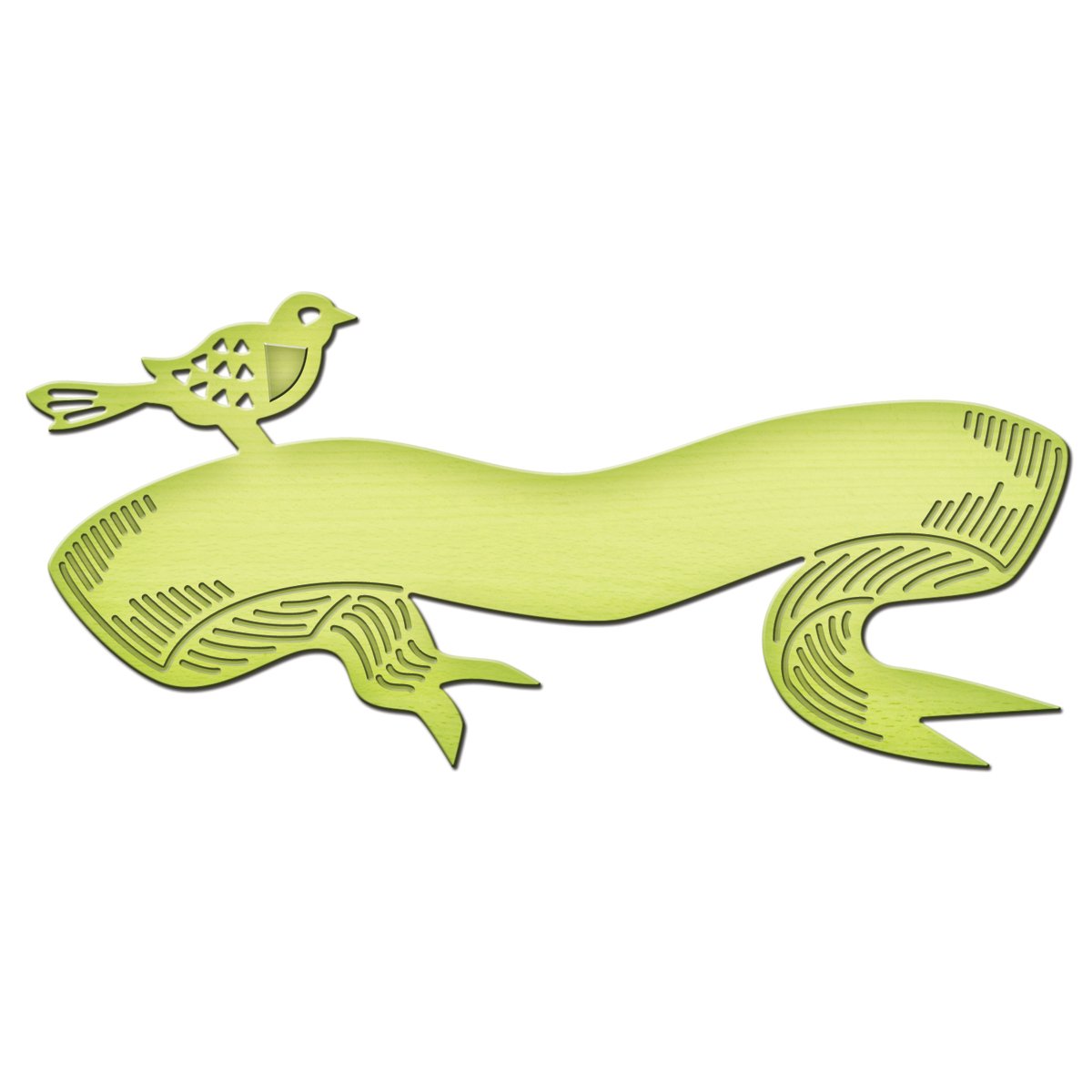 Spellbinder Paper Arts Bird Banner in Spire Shapeabilities Die, Gold