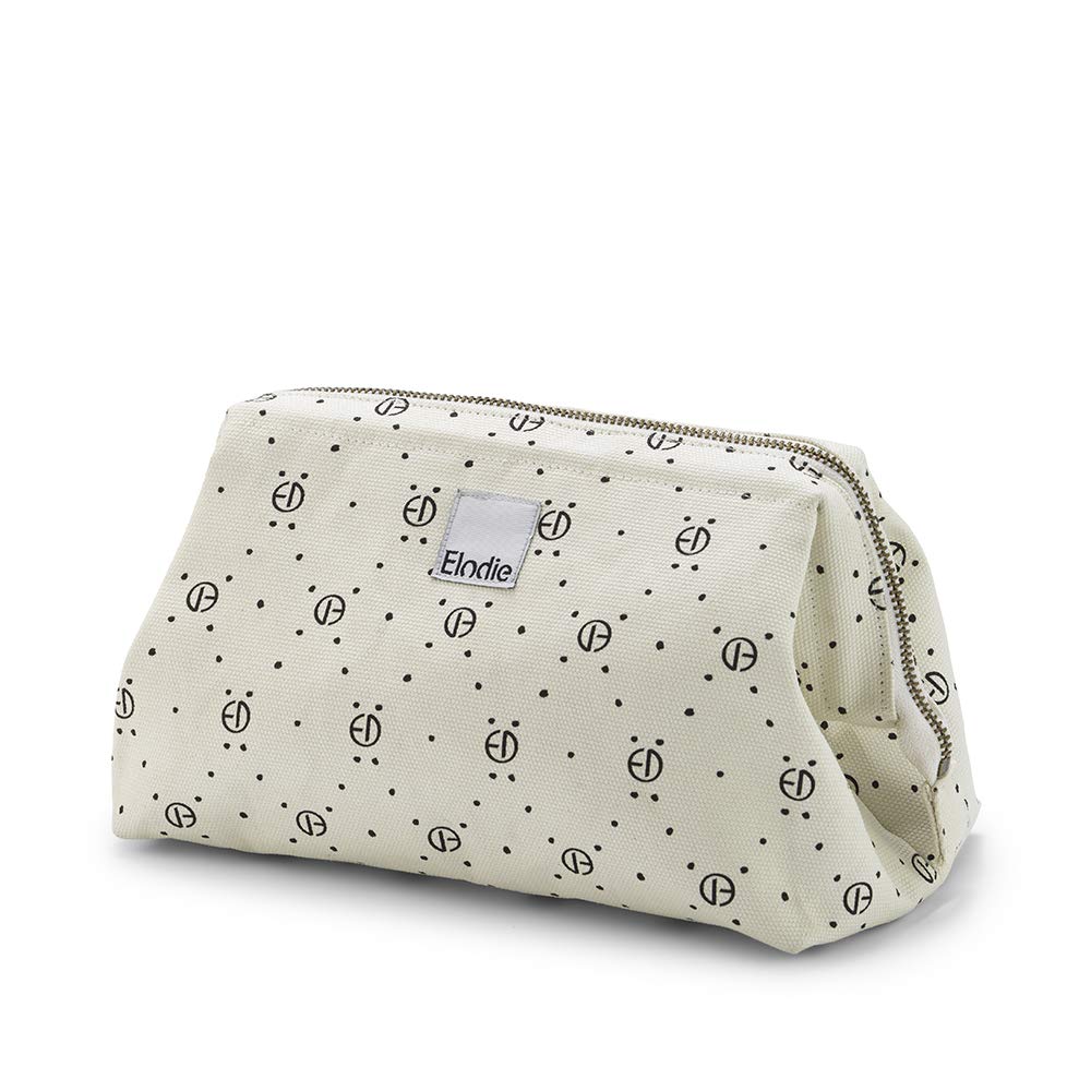 Elodie Details Zip&Go - Large Capacity Changing Bag for Baby Essentials, Nursing Pouch, Makeup Organizer, Wash Case, Toiletry Kit, Portable Travel Storage - Monogram