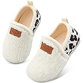 Lefflow Toddler Slippers Boys Girls House Shoes Slip on Baby Sock Shoes Lightweight Outdoor Walking Shoes