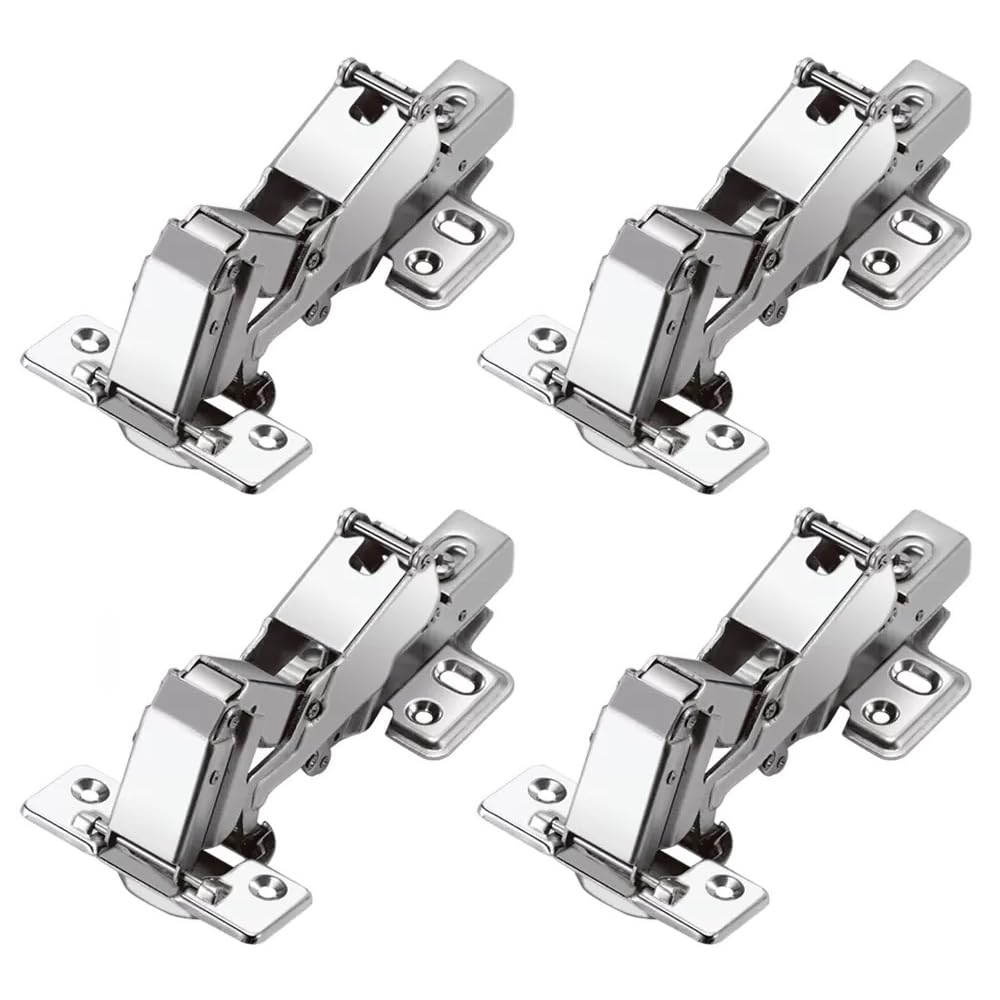 anchak 4 Piece 165 to 175 Degree Pot Hinge Corner Stop Rustproof Cabinet Hinge Automatic Closing Automatic Hinge Damping Hinges for Kitchen Cupboard Wardrobe Cabinet Door Furniture — image 1