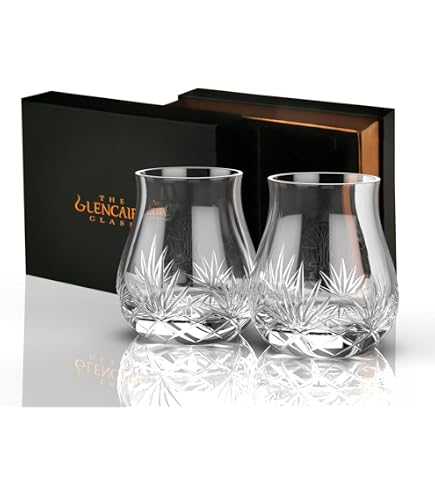 Amazon.com | CUT GLENCAIRN Whiskey Glass with Water Dropper and