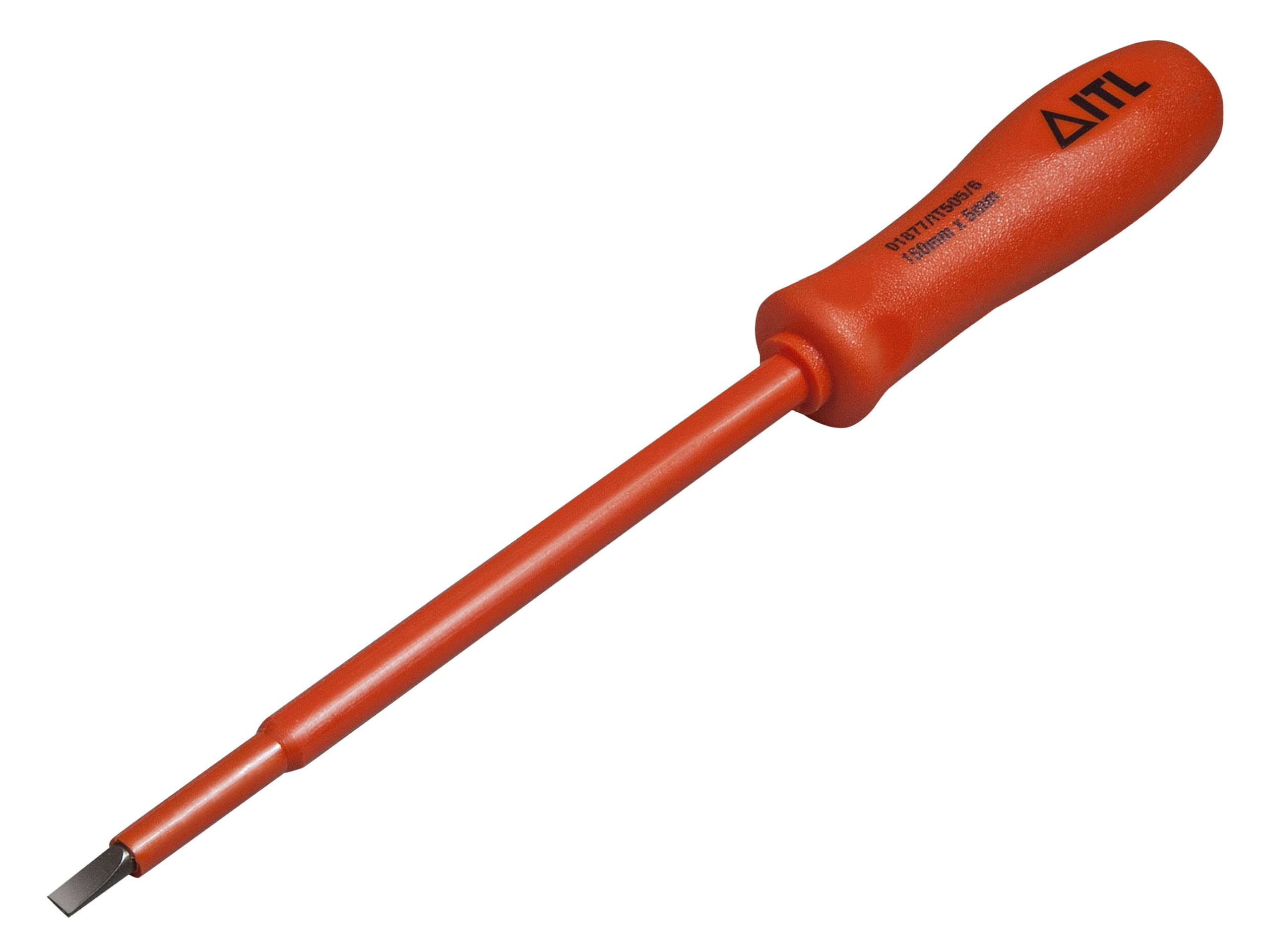 ITL Insulated Tools Slim Slotted Screwdriver – 150mm x 8 x 1 2 Slim-profile insulated tool for safe precise access in tight electrical spaces