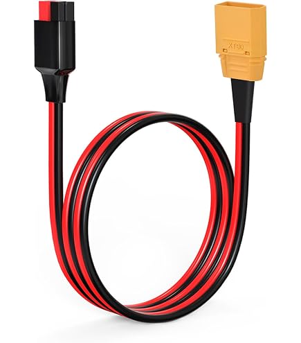 Amazon.com: ELFCULB XT60 to 45A Connector Cable Compatible with