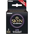 Skyn Elite 3 Pack Non-Latex Lubricated Condoms, 3 Count