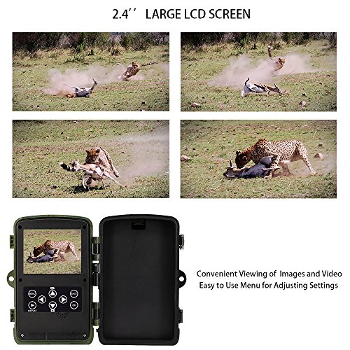 2018-New-VENLIFE-Trail-Camera-16MP-1080P-120-PIR-Sensor-Wildlife-Game-Hunting-Camera-65ft-20m-Infrared-with-Night-Vision-46pcs-IR-LEDs-02s-Trigger-Time-IP56-Waterproof-Protected-Design