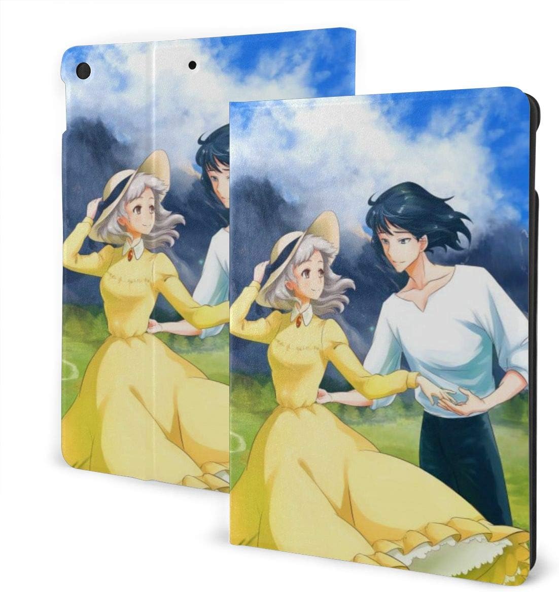 Howl's Moving Castle Ipad 7th / Ipad Air3 & Pro Case with PC Back Soft TPU Bumper Slim Smart Stand Back Cover Shock Absorption Auto Wake/Sleep Protective Case