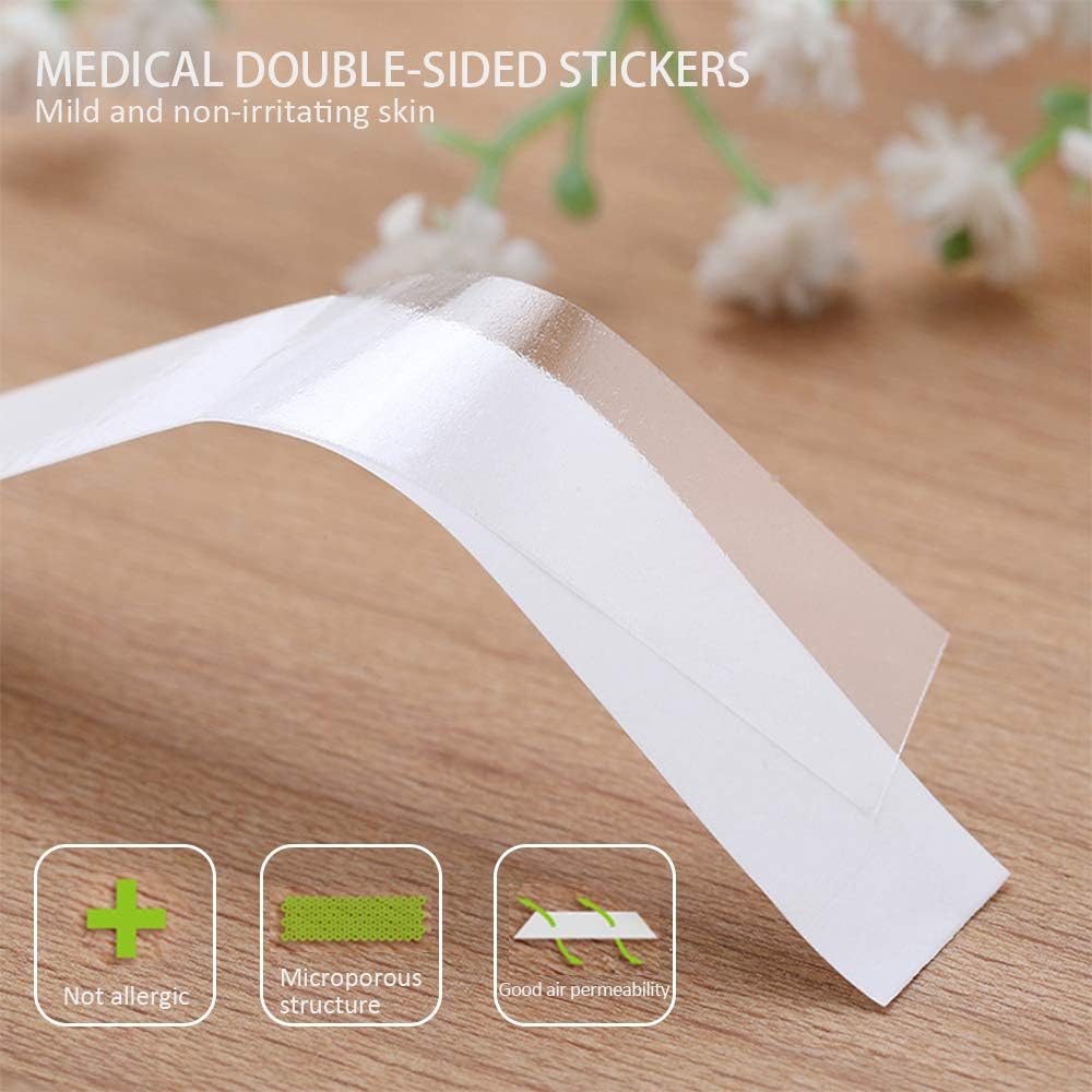 Nastro Biadesivo Invisibile LICHUAN - 2 Rotoli Da 3m Per Abiti, Reggiseno | Fashion Tape Sicuro