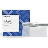 Amazon Brand - Solimo Snack Storage Bags, 300 Count