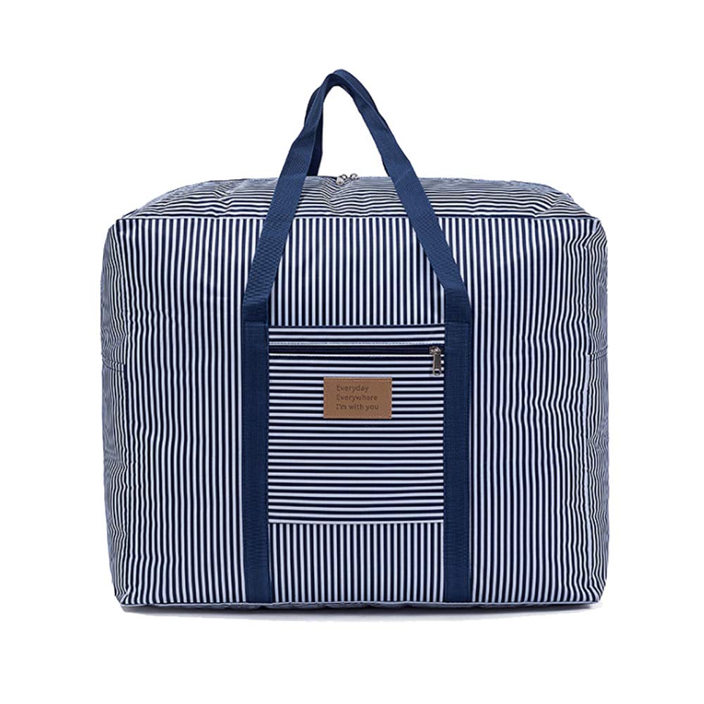 Waterproof Thick Large Storage Bag 600D Oxford Organizer Travel Luggage Bag For Blankets, Duvet,Pillows, Clothes Moving Home (Blue, Small)