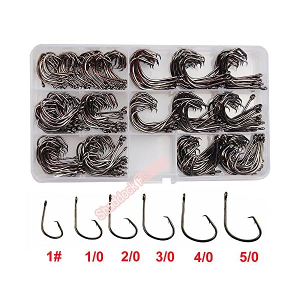 Shaddock-Fishing–300pcsbox-2X-Sharp-Fishing-Circle-Hooks-Assorted-Offset-Octopus-Circle-Hooks-Black-High-Carbon-Steel-Fishing-Hooks-Set-Fishing-Tackle-No-7381-Size-1-50 Shaddock-Fishing–300pcsbox-2X-Sharp-Fishing-Circle-Hooks-Assorted-Offset-Octopus-Circle-Hooks-Black-High-Carbon-Steel-Fishing-Hooks-Set-Fishing-Tackle-No-7381-Size-1-50