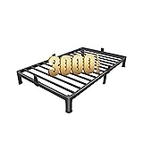 MAF 4 Inch Twin Metal Platform Bed Frame with Round